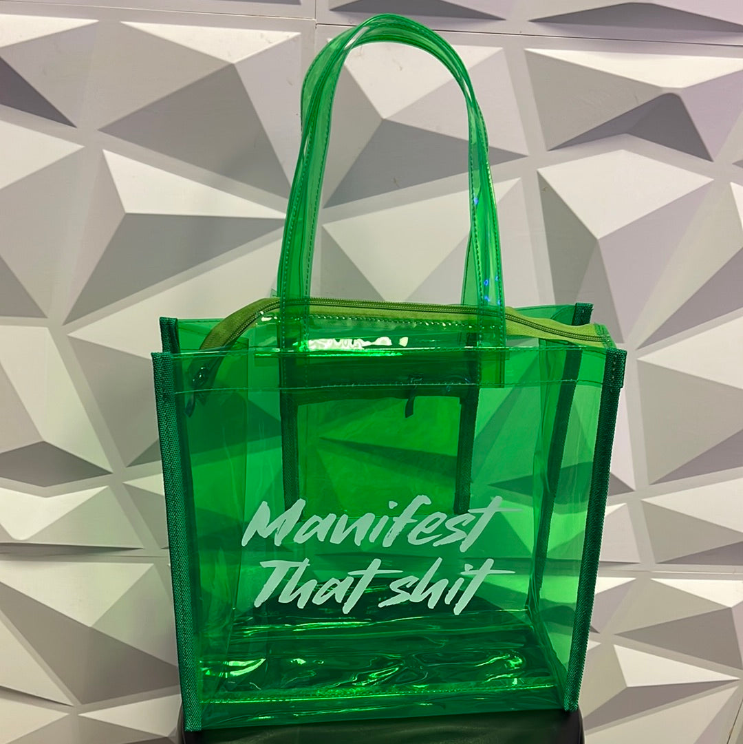 Manifest That… Neon tote