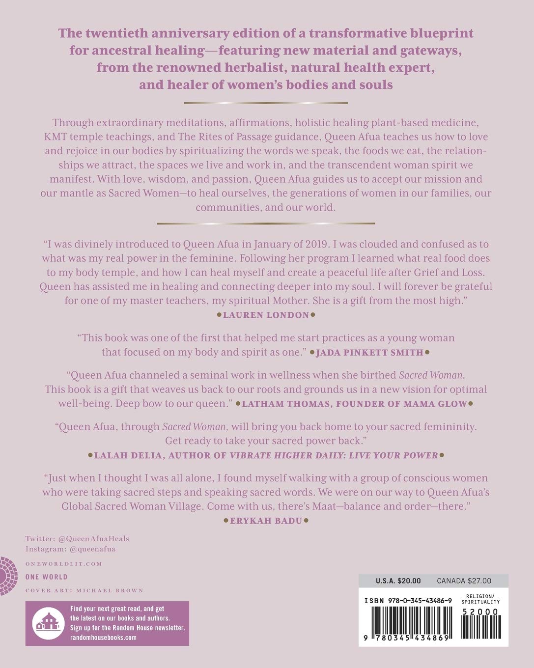 Sacred Woman: A guide to healing the feminine Body, MInd and spirit