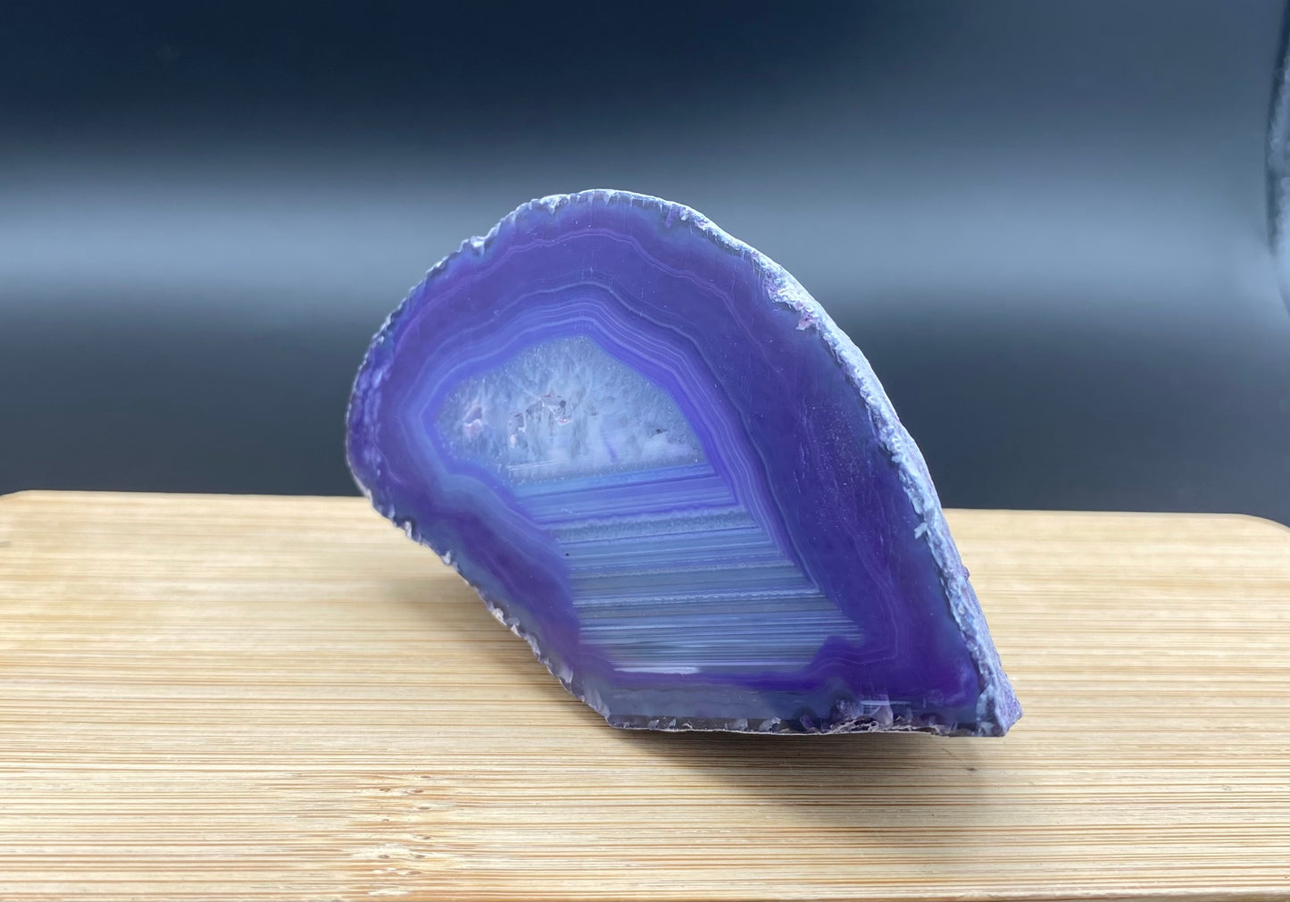 Dyed Agate Geode Half (Purple)