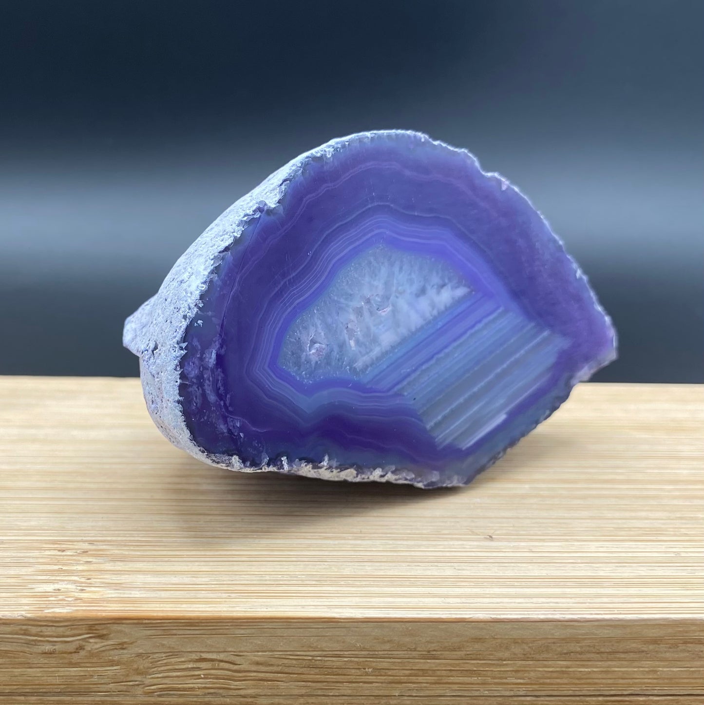 Dyed Agate Geode Half (Purple)