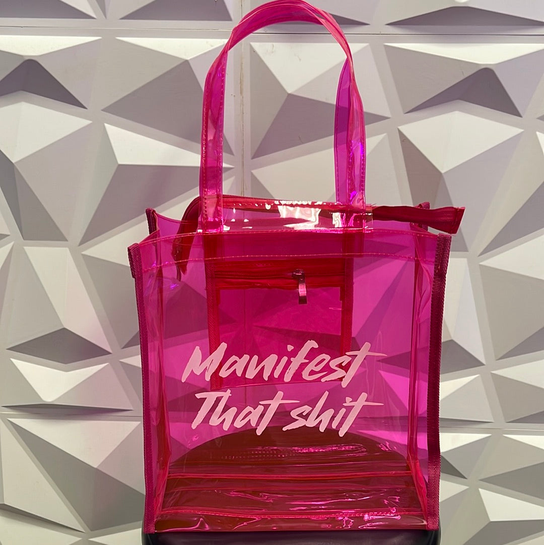 Manifest That… Neon tote