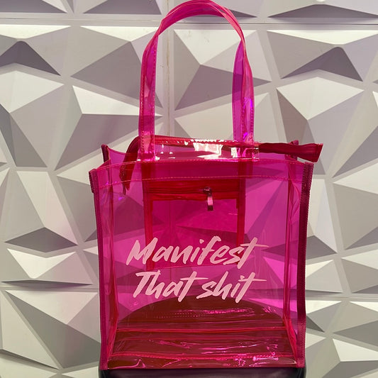 Manifest That… Neon tote
