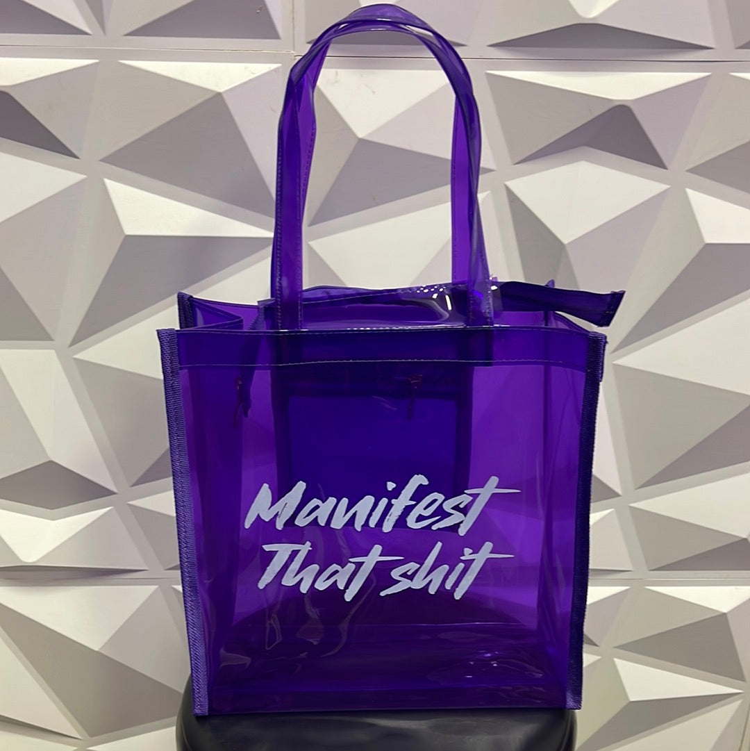 Manifest That… Neon tote