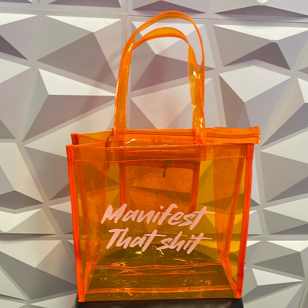 Manifest That… Neon tote